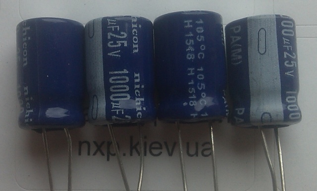 25V 1000uF 10/16/105 конденсатор электролитический Киев купить. 