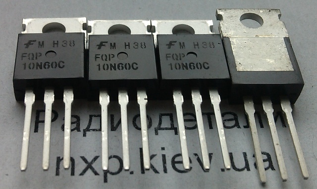 FQP10N60C оригинал      /10N60/ транзистор полевой Киев купить. параметры
