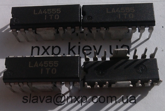 LA4555 оригинал микросхема УНЧ Киев купить. 