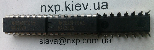 MAX232N оригинал микросхема интерфейс RS232 Киев купить. 