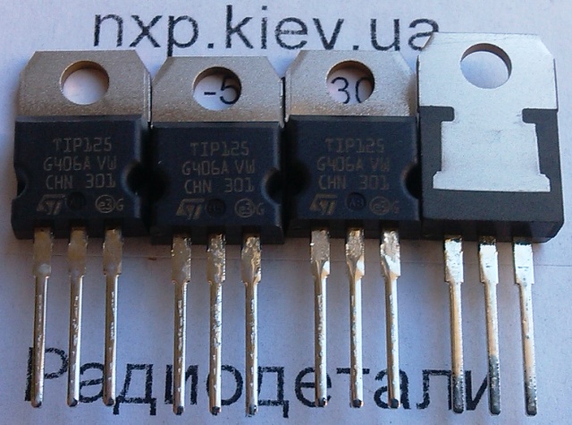 TIP125 оригинал транзистор биполярный Киев купить. 