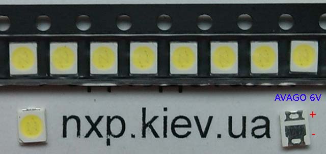 LED AVAGO 3528 6V 180ma LED для телевизора Киев купить. LED подсветка