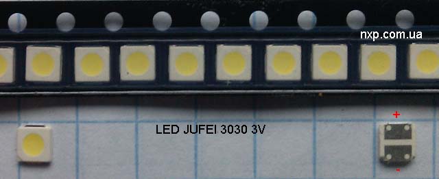 LED JUFEI 3030 3V 400ma LED для телевизора Киев купить. LED подсветка