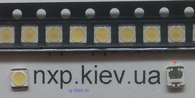 LED LG 3528 3V 400ma LED для телевизора Киев купить. LED подсветка