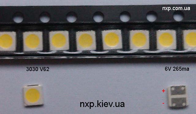 LED LEXTAR 3030 6V 265ma V62 LED для телевизора Киев купить. LED подсветка